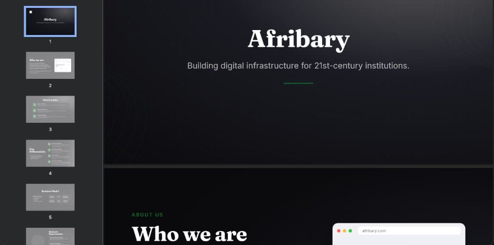 Startup Pitch Deck preview 1