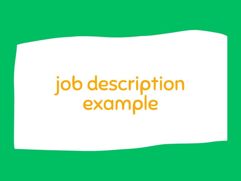 Job Description Example