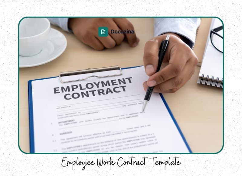 Employee Work Contract Template