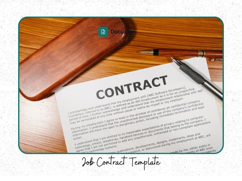 Job Contract Template