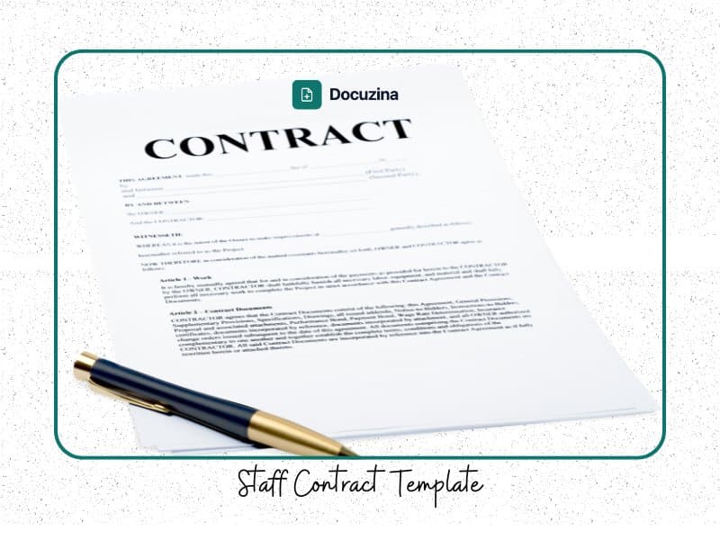 Staff Contract Template