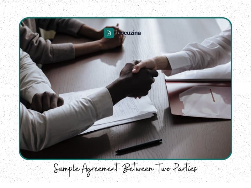 Sample Agreement Between Two Parties