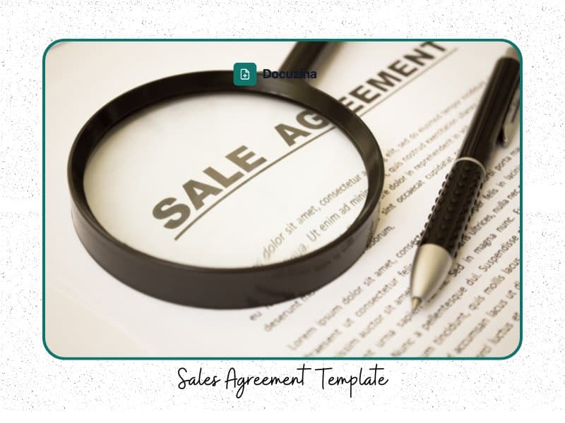 Sales Agreement Template