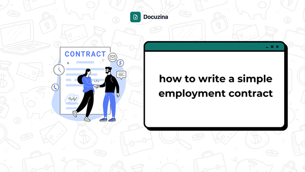 How to Write a Simple Employment Contract